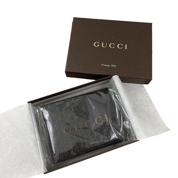 NEW Gucci MicroGuccissima Bifold Wallet Moro Brown MEN - Picture 9 of 11